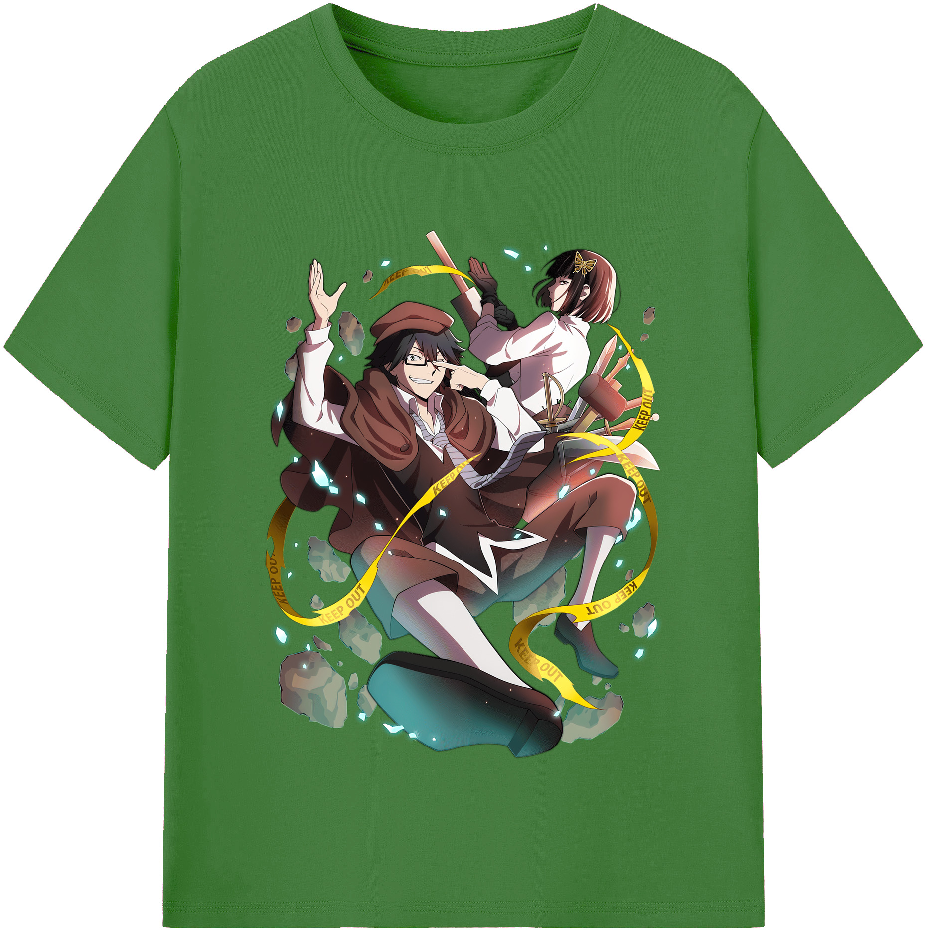 （画像用） 文豪ストレイドッグス Bungo Stray Dogs レディースカジュアルプリントTシャツ（綿100％）